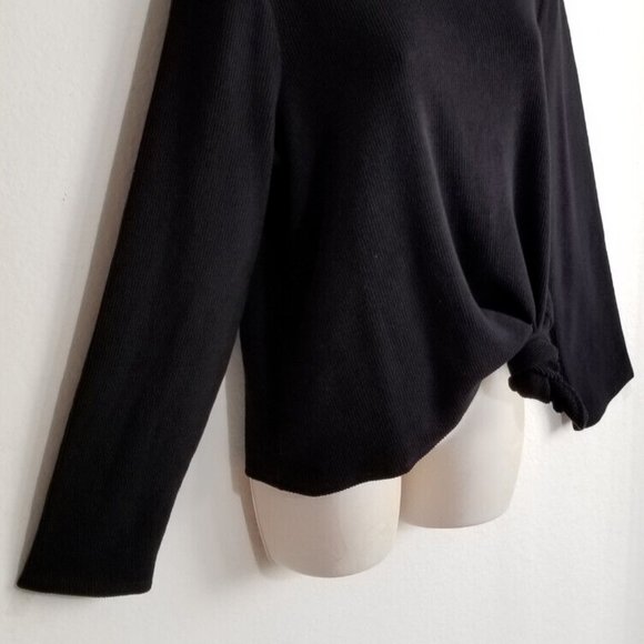 MADEWELL Jacquard Knot-Front Tee Top 5439E1M - Picture 3 of 12